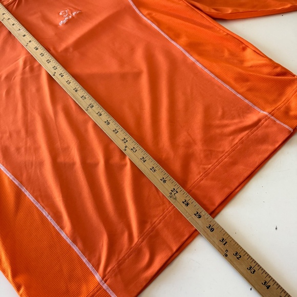 FootJoy x Buffalo Run Vibrant Orange Quarter Zip Golf Pullover Mens LARGE - Picture 7 of 8